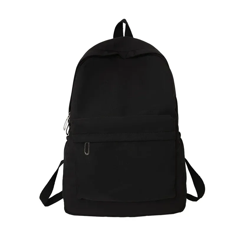 sac à dos léger de couleur unie pour lycéens, sac décontracté multifonctionnel, pour l'école, les voyages, l'usage quotidien, design simple
