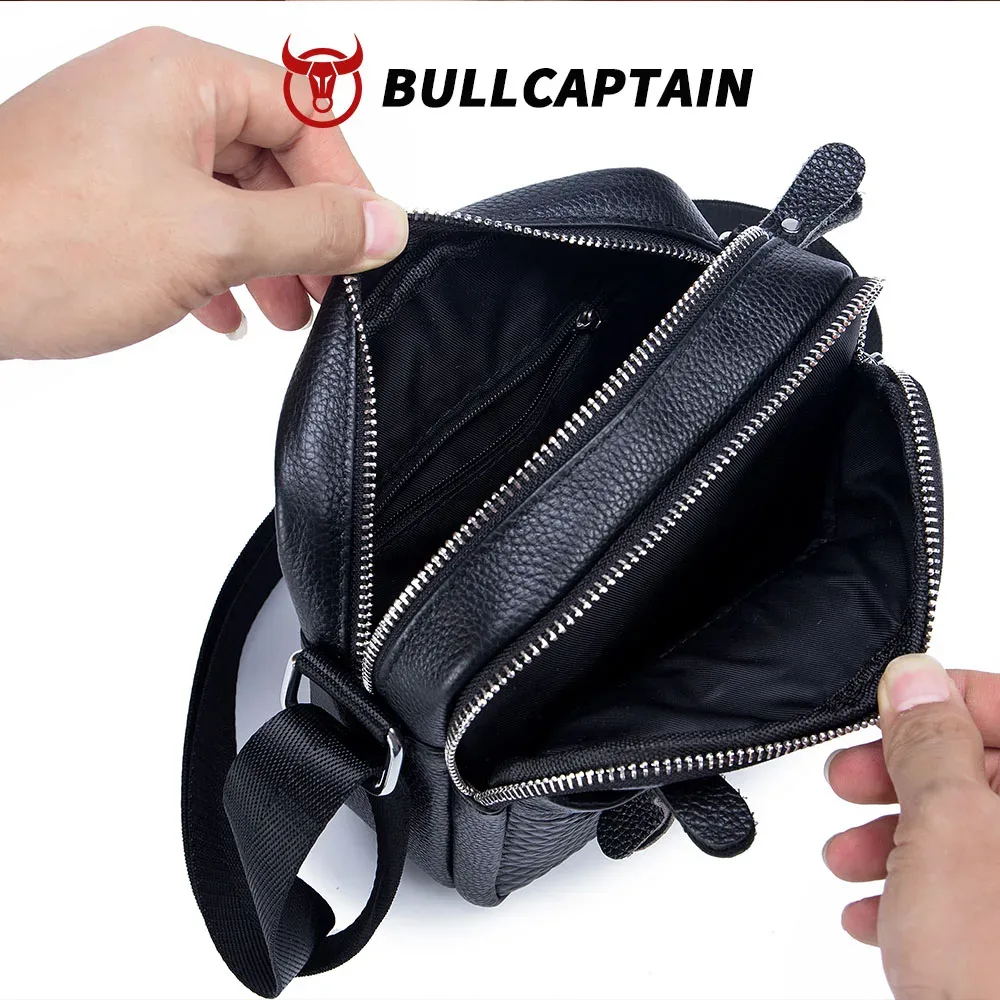 sac à bandoulière en cuir véritable pour homme bullcapatin, sac messager, sacoche, sac à main, sac de voyage