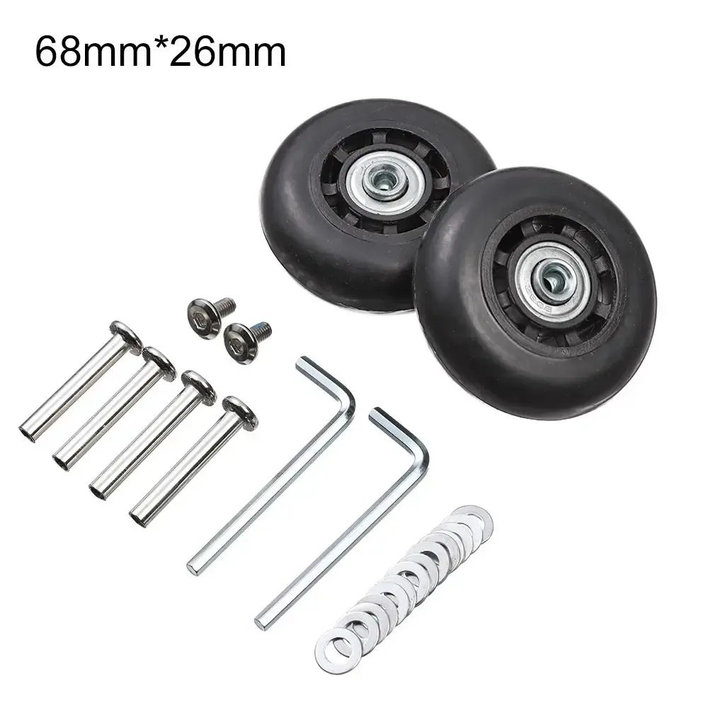 kit de réparation de roulettes de valise avec roues directionnelles, roues de remplacement à visser et axes pour bagages