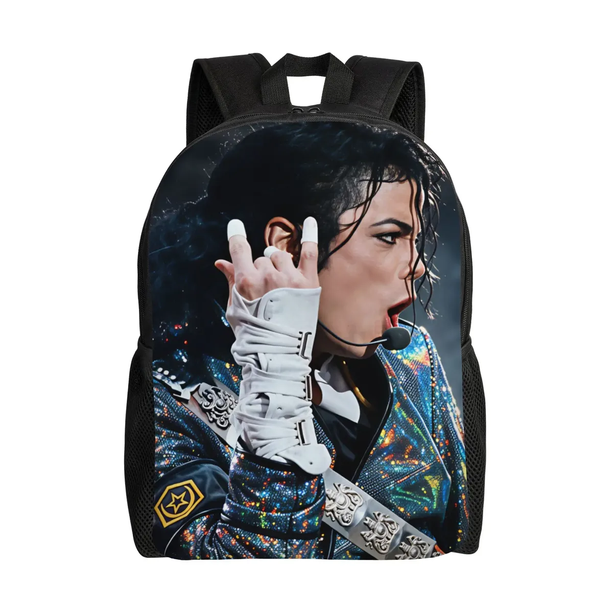 sac à dos m-michael jacksons pour jeunes, sacs à dos légers en polyester, sacs modernes pour lycéens, sac à dos de randonnée de haute qualité