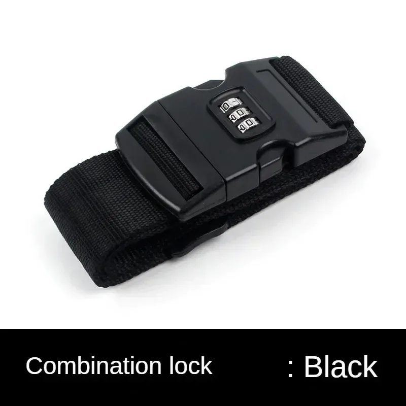 sangle de bagage de voyage antivol avec verrouillage par mot de passe réglable, ceinture d'emballage, bagage, verrouillage sécurisé, valise groupée, accessoires