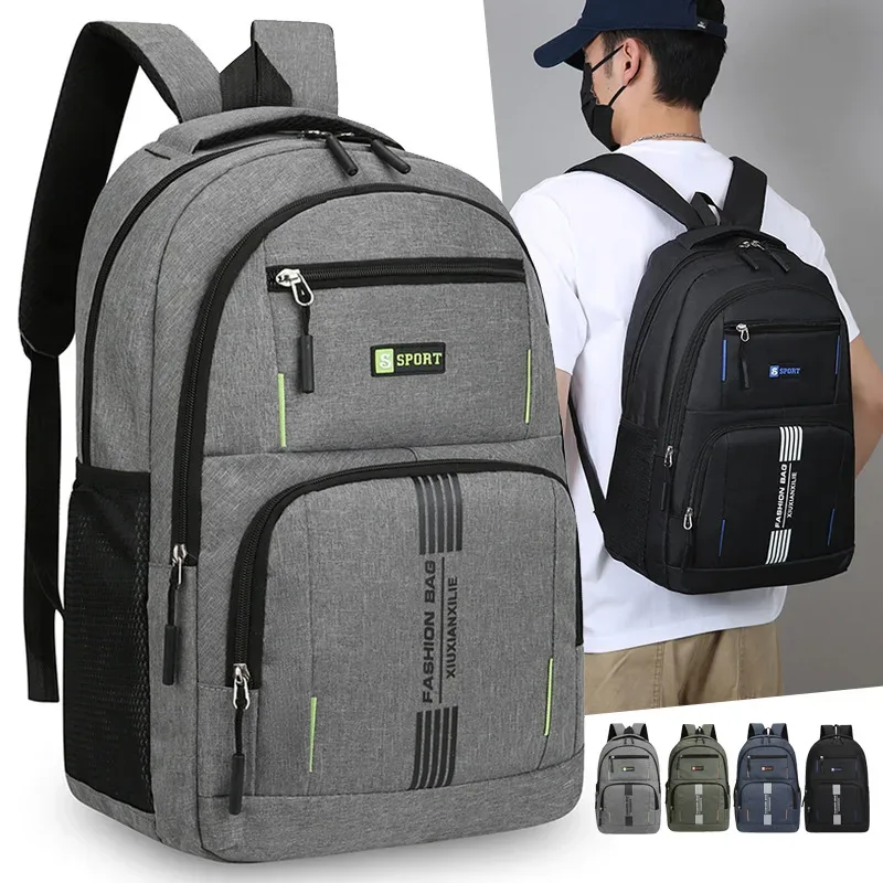 sac à dos pour homme, nouveau sac à dos de voyage léger multi-poches pour les affaires et les loisirs