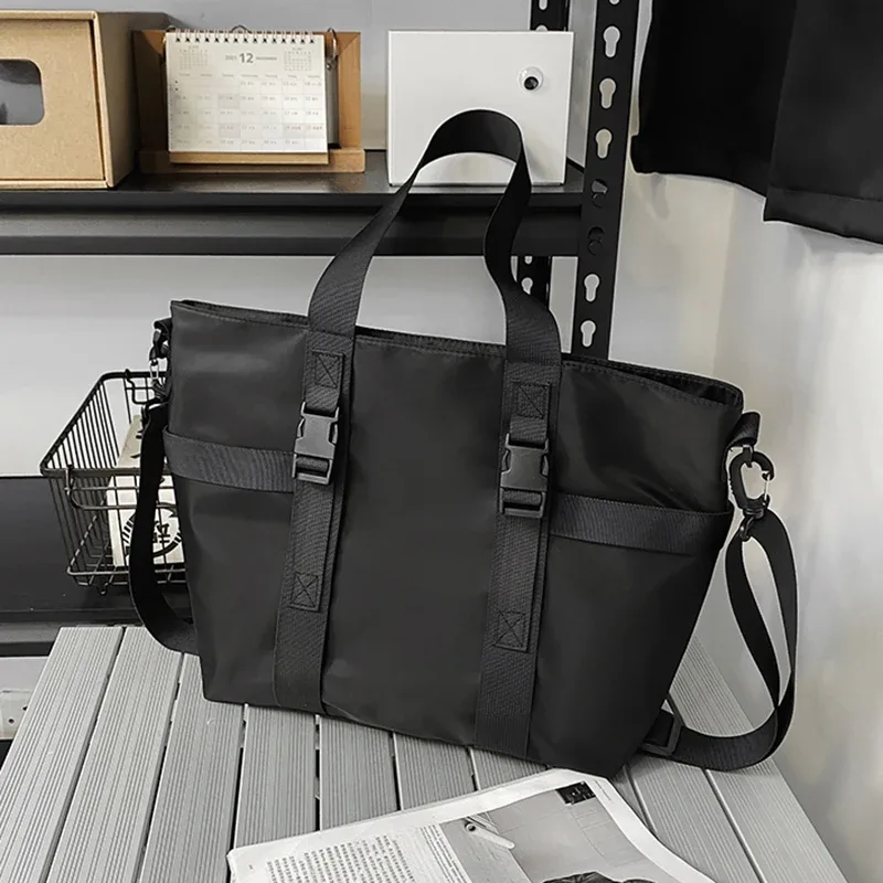 hocodo imperméable femmes voyage sac à main grande capacité dames sac de messager couleur unie femme bandoulière en nylon sac à bandoulière femmes