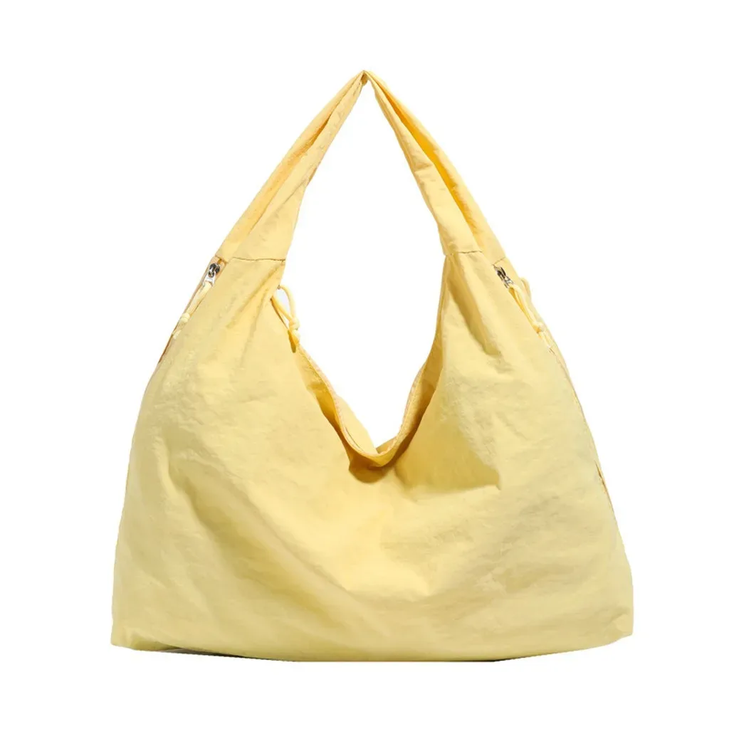 sac fourre-tout décontracté, sac à poignée supérieure, sac à bandoulière en nylon, polyvalent pour les sorties courtes, le shopping, les rendez-vous décontractés