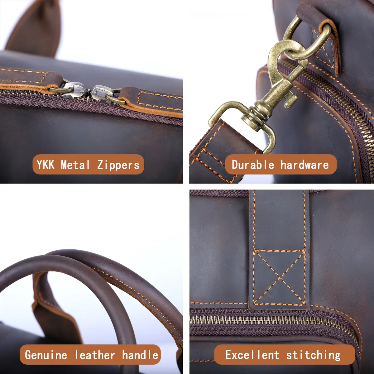 sac de voyage vintage en cuir véritable s.worker, sac de sport en cuir de vachette crazy horse, sac de week-end pour homme, sac de gym, bagage à main
