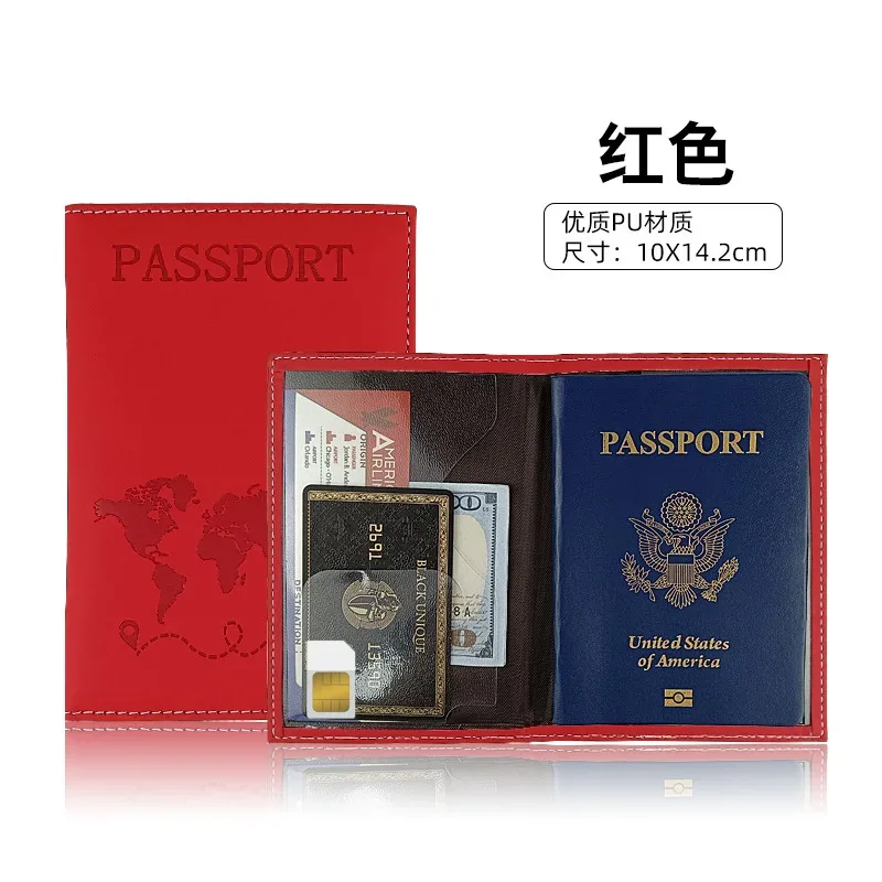 couverture de passeport, porte-passeport, organisateur de voyage, étui de protection pour cartes, porte-carte de crédit, document d'identité, portefeuille pour passeport