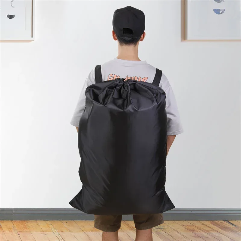 sac à dos imperméable et robuste pour la lessive, grand sac de rangement pliable en polyester pour vêtements, idéal pour le camping, les voyages et les résidences universitaires.