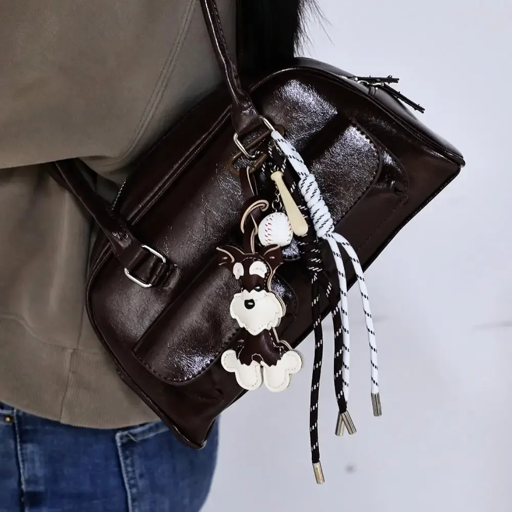 mini ours porte-clés en cuir pu animaux, ornement suspendu, sac à dos, breloque de sac à main, cadeau pour hommes et femmes, breloques de sac coréen y2k