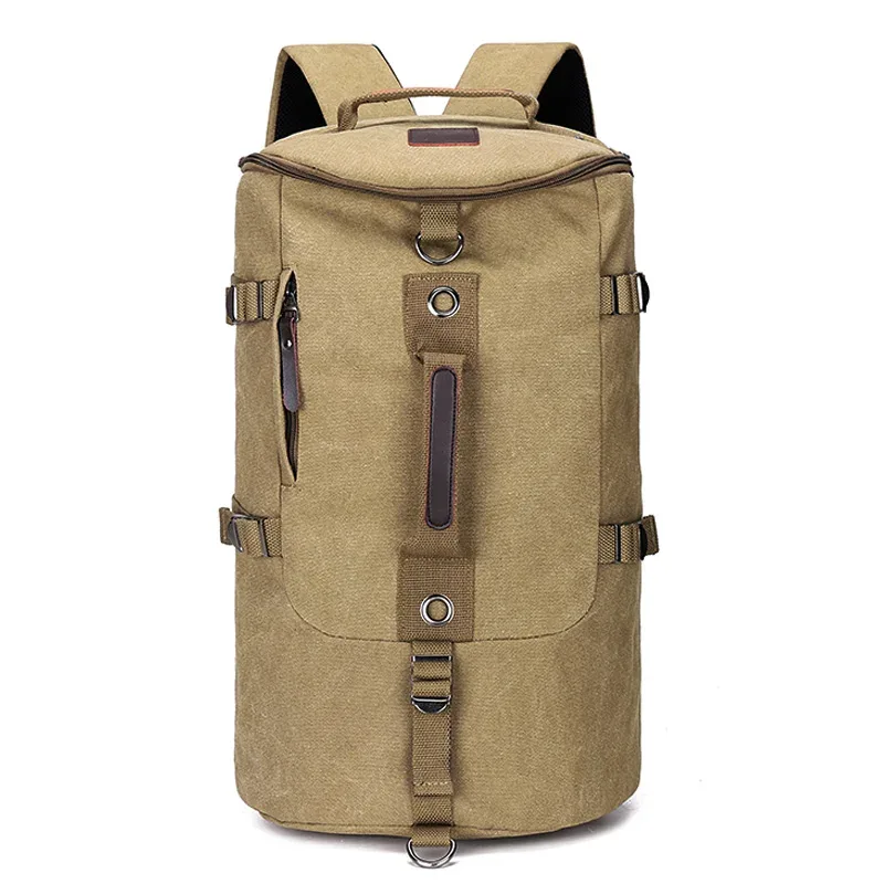 sac à dos en toile de grande capacité pour homme, sac de sport de voyage, bagage masculin, sacs initiés, randonnée en plein air, sac à dos de haute qualité, e27
