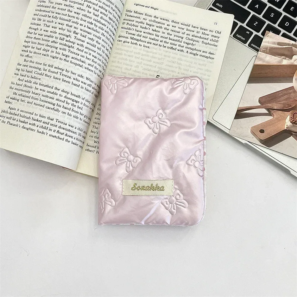 porte-passeport coréen avec nœud en forme de cœur pour femmes, mignon, billet de voyage, porte-carte d'identité, étui de couverture pour passeport, accessoires de voyage