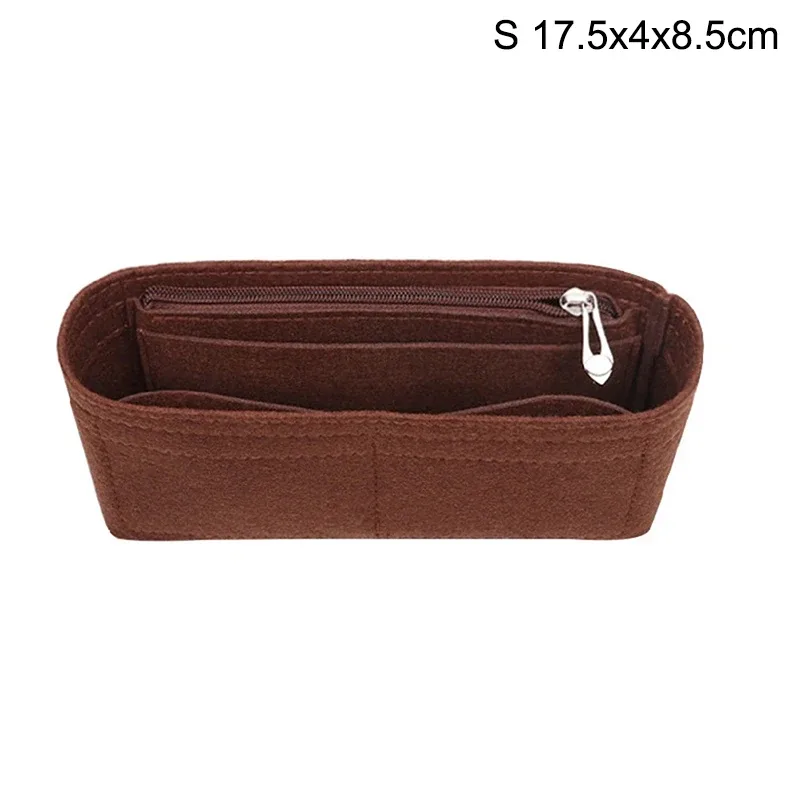 1pc organisateur de sac en feutre, organiseurs de maquillage, doublure parfaite pour les sacs à main de marque pour femmes et les sacs à cosmétiques〔nest〕