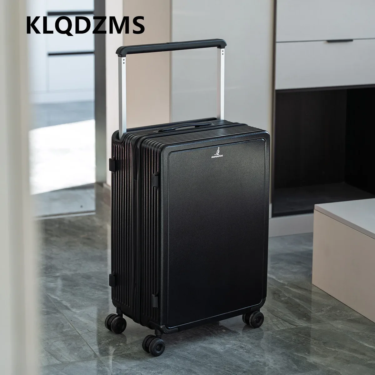 klqdzms valise à fermeture éclair pour femme, valise à roulettes avec cadre en aluminium pour homme, bagages de voyage de grande capacité de 20, 24, 26 et 28 pouces