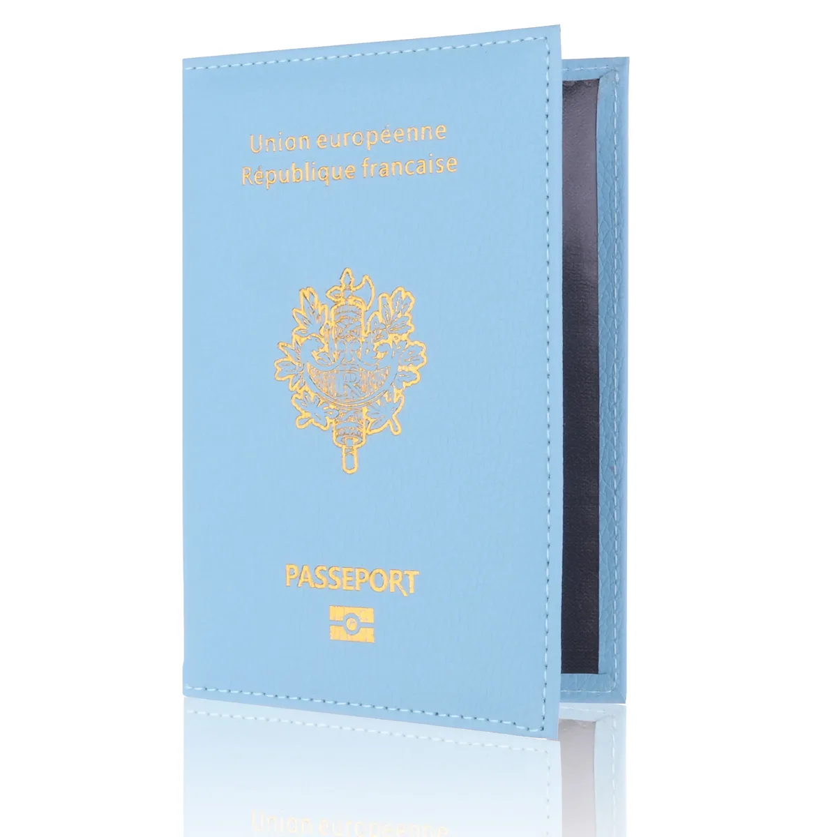 housse de protection pour passeport en pu de haute qualité, porte-cartes bancaires, porte-documents de voyage, mode homme et femme, étui portefeuille pour passeport français