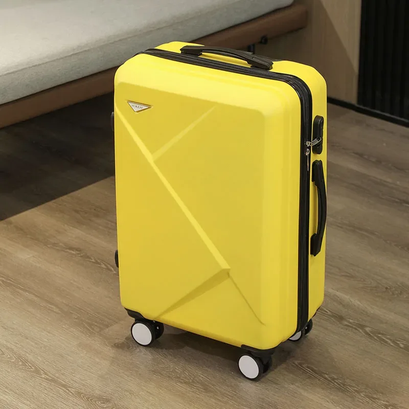 valise à bagages à main irrégulière z 20/24/28 pouces, roues rotatives en abs avec serrure à combinaison, bagage léger
