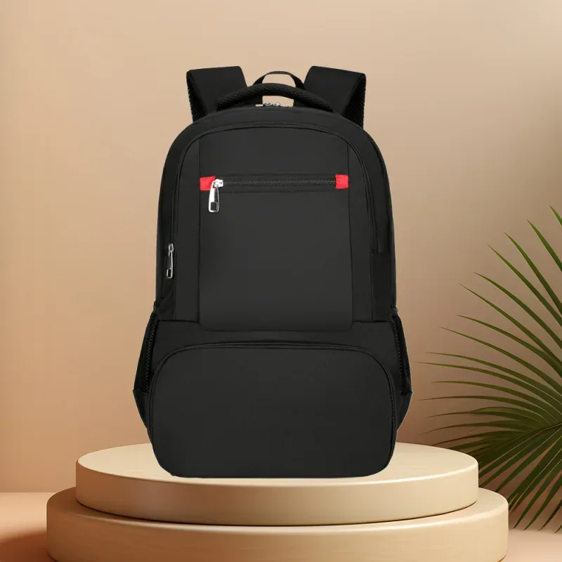 sac dos oxford université gris noir isolant aluminium poche zippée transport voyage quotidien use