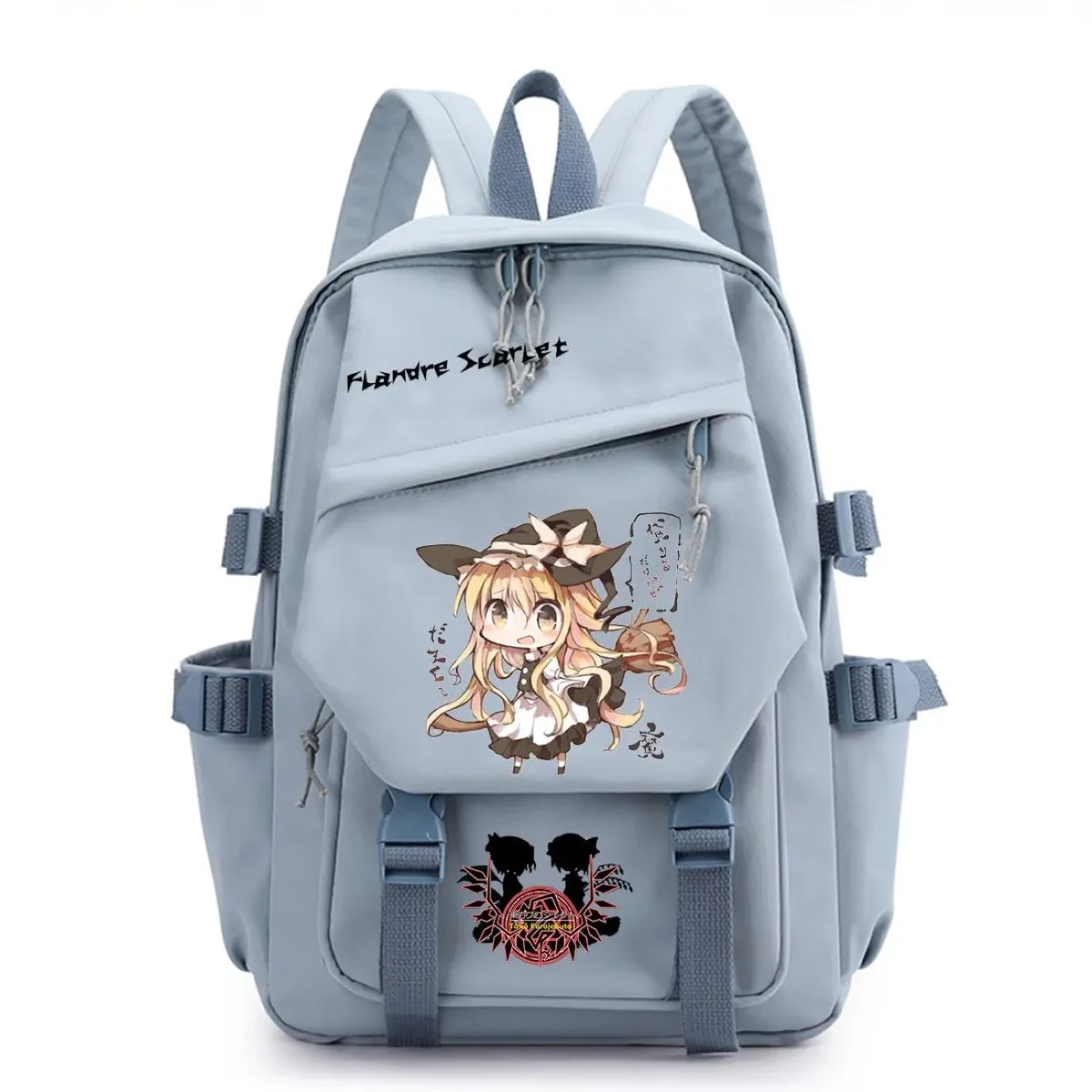 sac à dos touhou project ‌ sac à dos de voyage de grande capacité pour étudiants, imprimé dessin animé hakurei reimu kirisame marisa