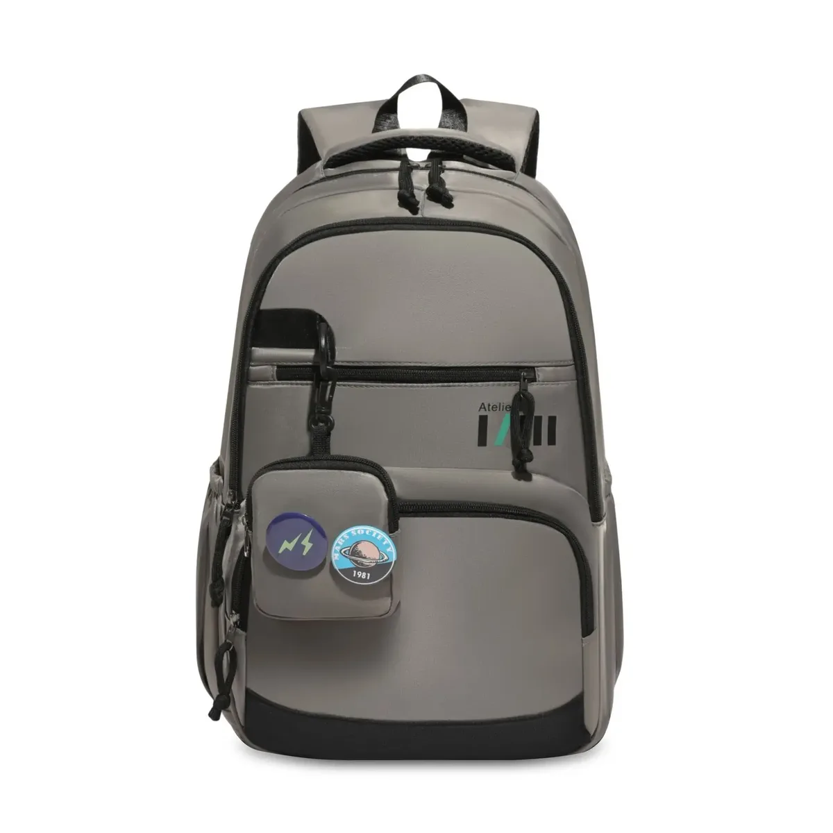 sac à dos multi-poches pour hommes, voyage décontracté, grande capacité, double sac à bandoulière, sensation haut de gamme, sacs d'affaires junior