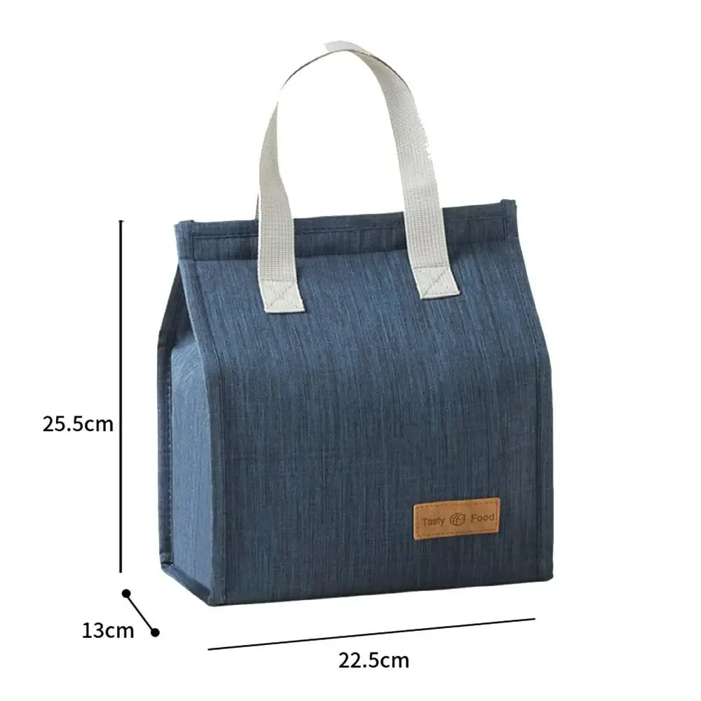 sac isotherme de pique-nique extérieur couleur unie, sac à lunch étanche, organisateur de petit-déjeuner, sacs à main pour aliments, sac fourre-tout en toile pour le déjeuner
