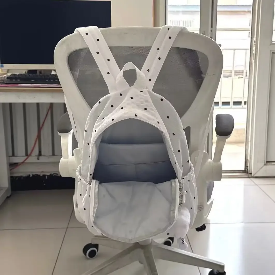 nouveau niche à pois sac à dos mode simple grande capacité étudiant sac à dos voyage sac de rangement retour à l'école sacs pour femmes