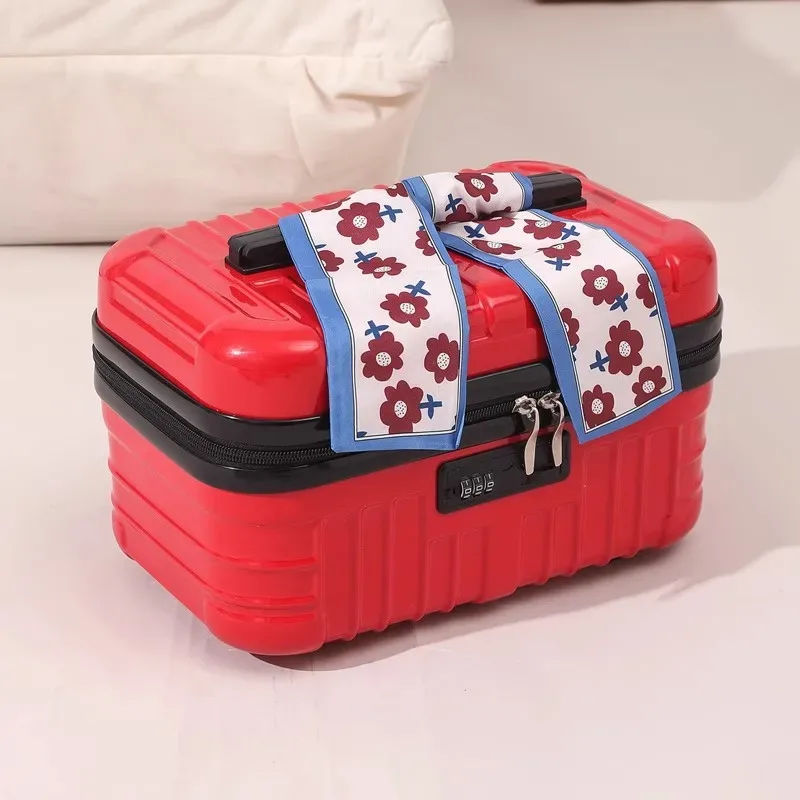 trousse cosmétiques abs noire blanche solides polyvalentes femmes voyage compression poignée confortable grande capacité séparation sèche humide organisée