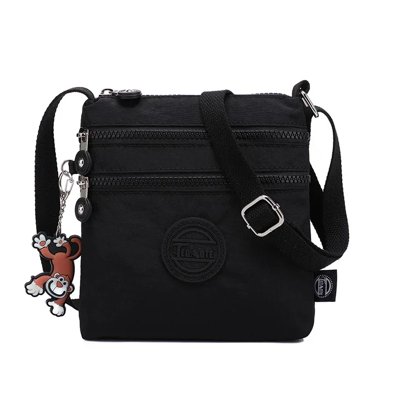 sac à bandoulière en nylon imperméable pour femme, sac à main initié, sacs de messager, cartable de voyage léger pour fille, livres de poche
