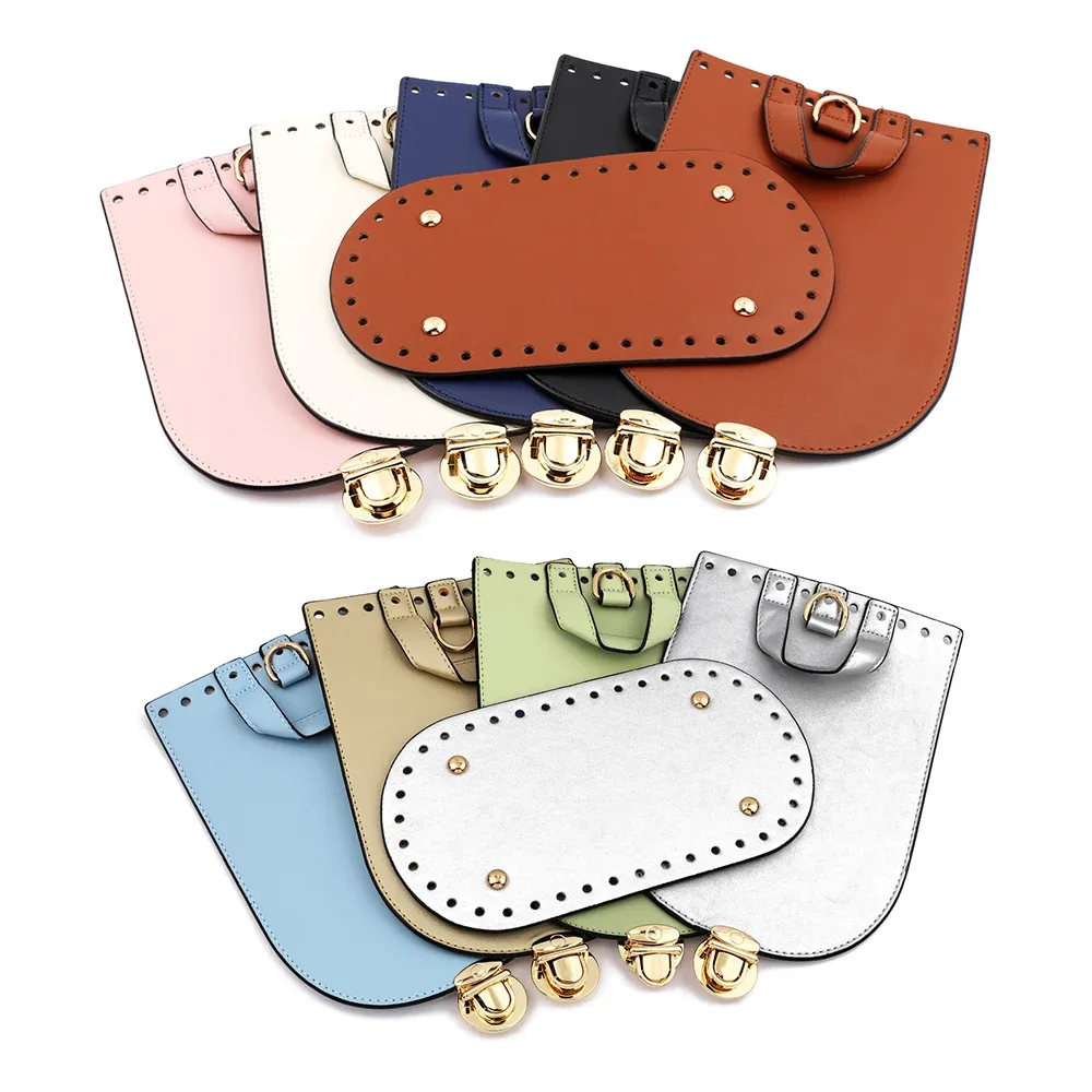 Sac Dos Cuir Motif Points Dorés Ovale Poignée Dore Bouton Pression Voyage Usage Couture Personnalisation Accessoires Tissé Bricolage