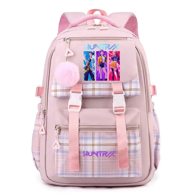sac à dos d'étudiant k-pop demon hunters, cartable de grande capacité pour adolescents, sac à dos de voyage pour ordinateur portable pour femmes, cadeau