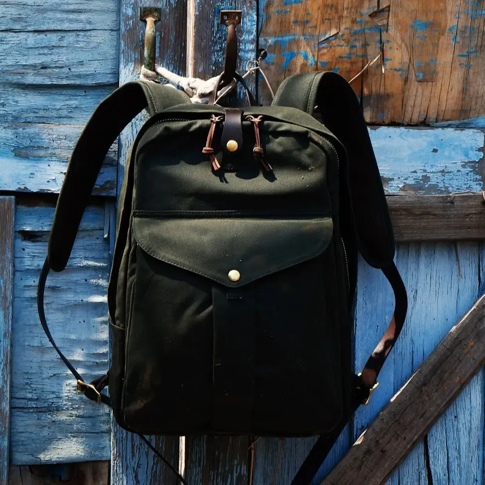 rap173-sac à dos étanche pour ordinateur portable avec fermeture éclair ykk, sac d'école, toile d'avertissement, voyage en plein air, unisexe, 15.6 pouces, haute qualité