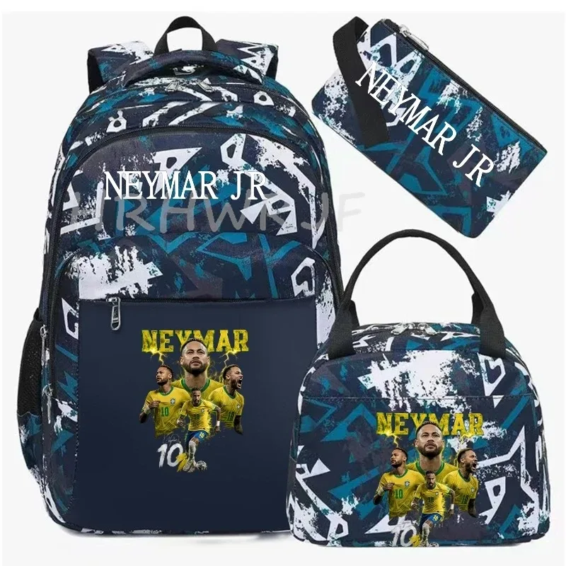 sac à dos de football camouflage neymar, sac à dos de sport pour femmes et hommes, capacité multi-poches, sacs d'école, sacs de voyage décontractés, mochila 3 pièces
