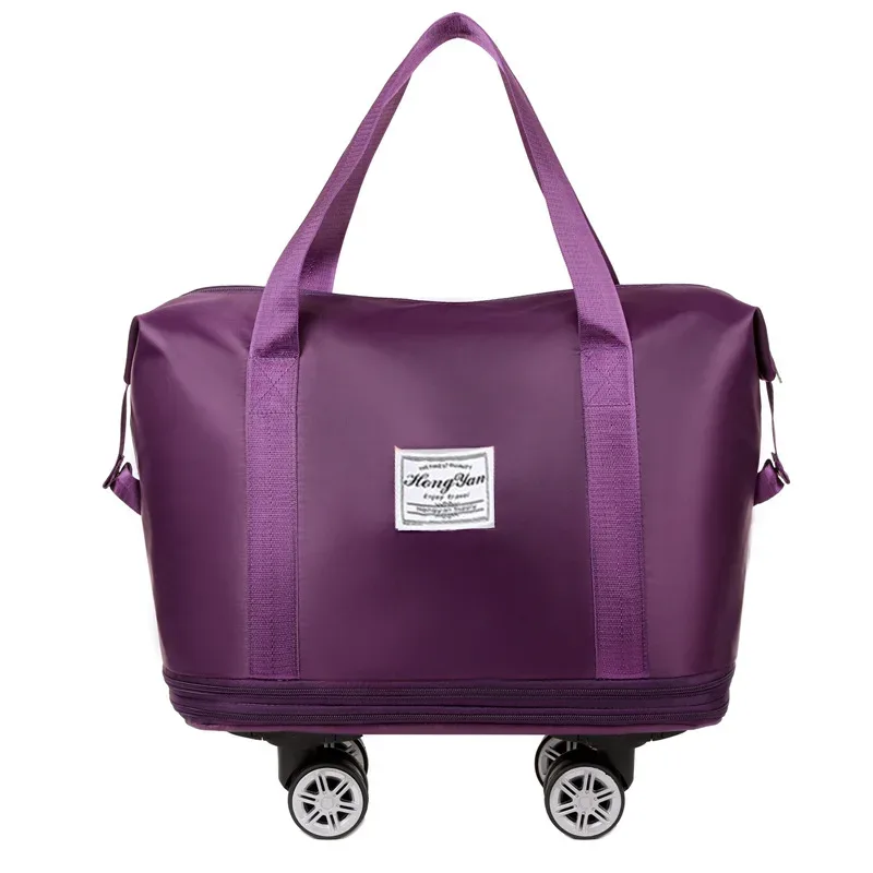 sac voyage bagage roulettes oxford université toupie poignée sup lat front blanche unisexe grande capacité séparation humide sèche