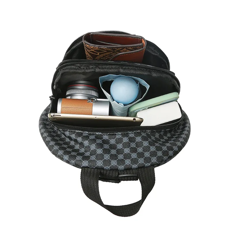 sac à dos mini élégant à motifs multicolores, à bretelles réglables, léger, pour les sorties quotidiennes, décontracté, élégant et fonctionnel