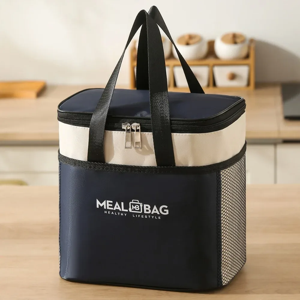nouvelle sacoche isotherme en aluminium pour boîte à lunch, sac de rangement en tissu oxford épaissi, sac isotherme pour pique-nique