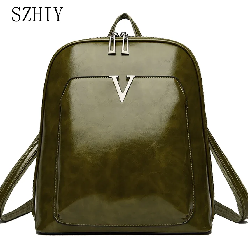 Sac à dos design femmes sac De voyage grande capacité sac à dos classique huile cire cuir PU sac à bandoulière Mochilas De Gran capacité