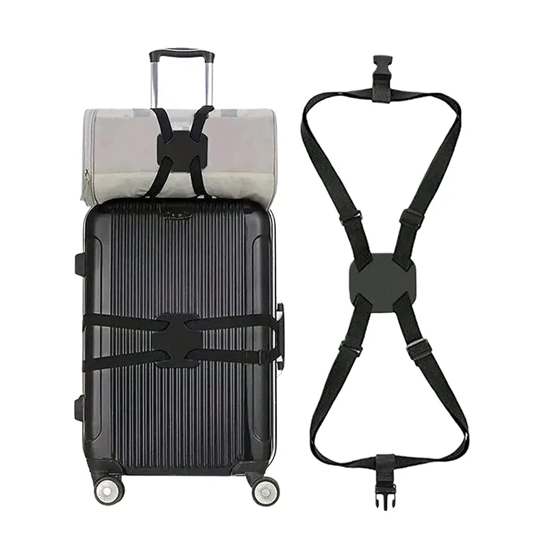 sangle de bagage élastique réglable, bande de fixation pour valise, sangle de fixation de bagages, ceinture de fixation sécurisée antivol pour voyage【smq】