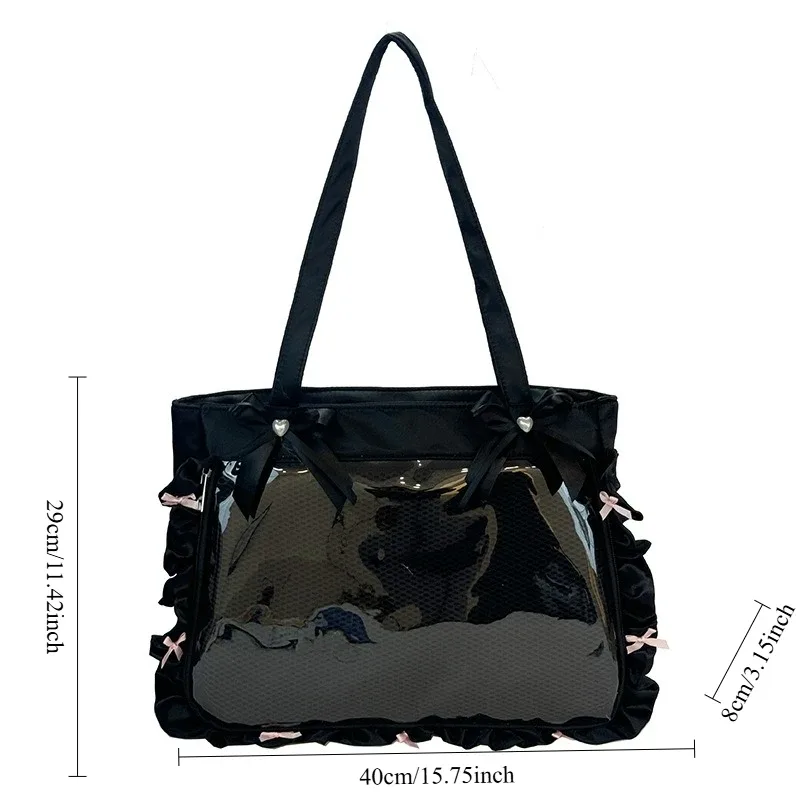 sac à bandoulière mignon pour les fans d'anime, fourre-tout jk de grande capacité, texture confortable et polyvalente, sac ita