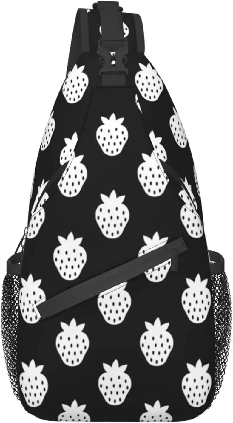 sac à bandoulière à motif de gels sans couture pour femmes et hommes, sacs à bandoulière à imprimé fruits, sac à dos décontracté, sac de poitrine, sac à dos initié