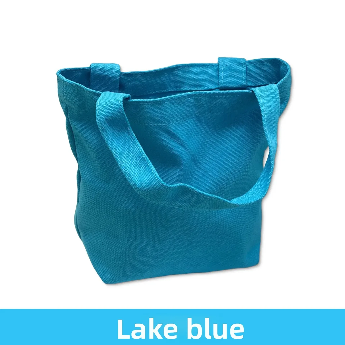 sac fourre-tout coréen en toile, couleur unie simple, sacs de shopping tendance, petits sacs pour le quotidien, sac à main pliable décontracté