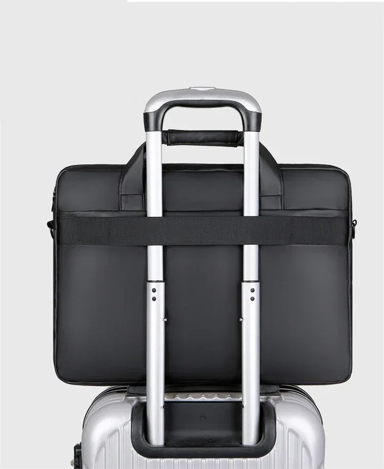 sac à main en cuir pu pour ordinateur portable 14 pouces, sacoche de bureau de bonne qualité, célèbre marque, 2023