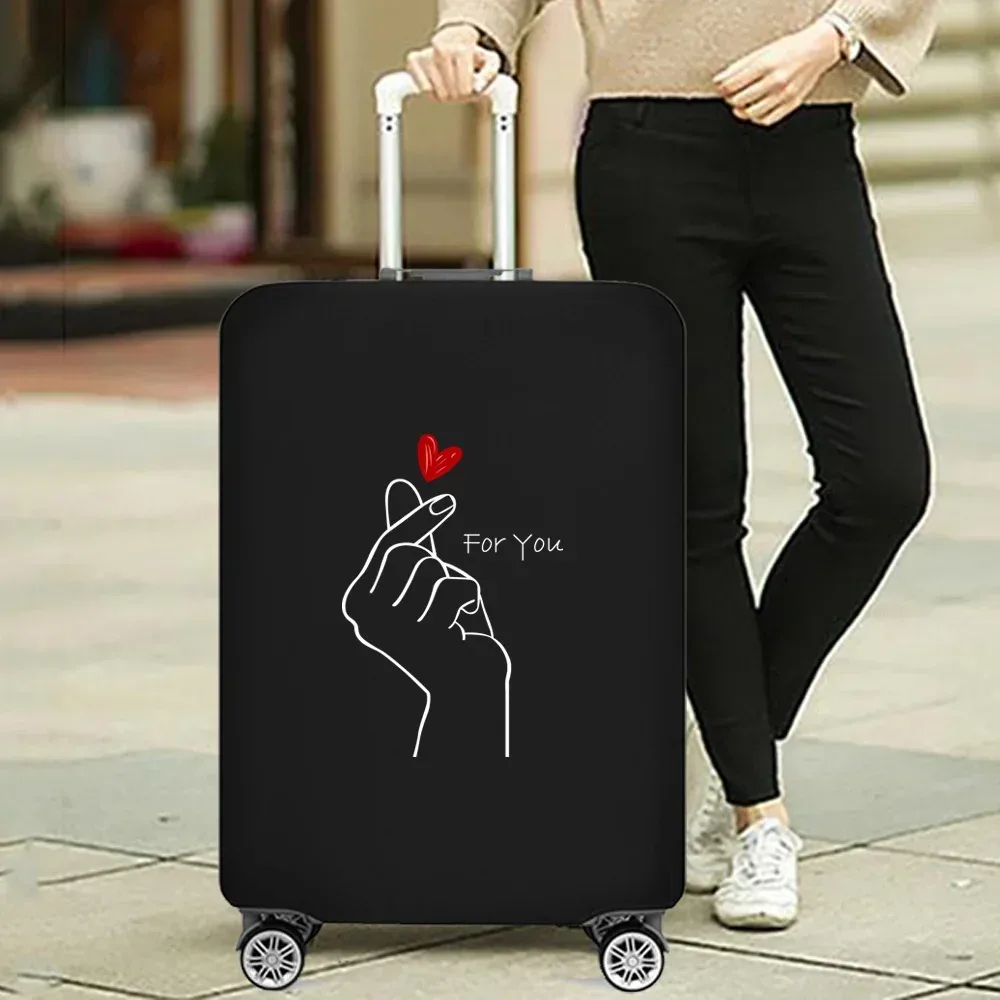housse de valise essentielle de voyage à la mode, impression drôle pour accessoires de voyage de 18 à 32 pouces, sac de protection pour bagages à roulettes