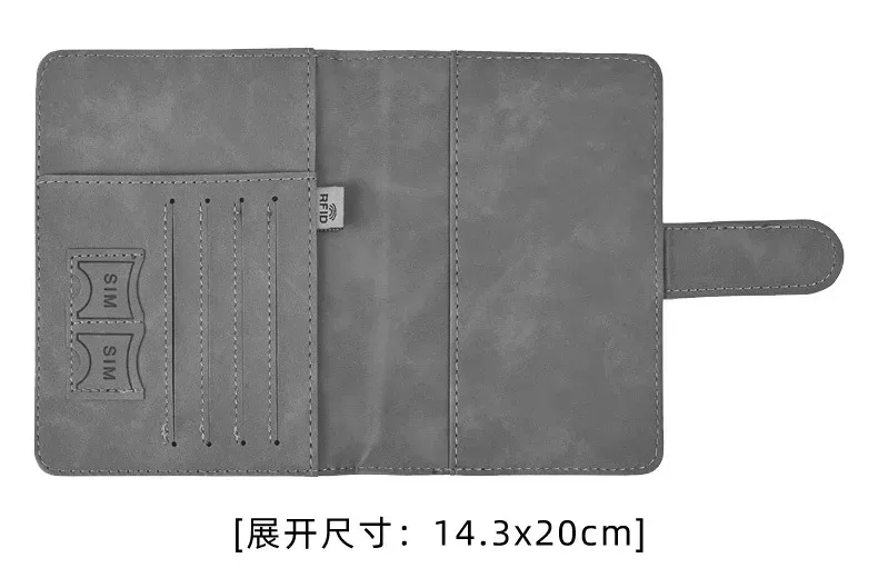 porte-documents d'affaires rfid pour le voyage, porte-passeport personnalisé, portefeuille pour carte d'identité et carte bancaire, étui portefeuille, accessoires de voyage