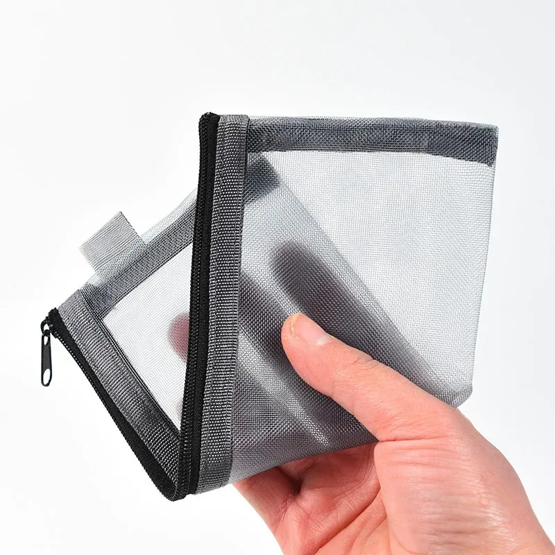 organisateur de cosmétiques, trousse de toilette, brosse de maquillage, étui de voyage, pochette en maille à fermeture éclair pour femmes et hommes, outils de beauté