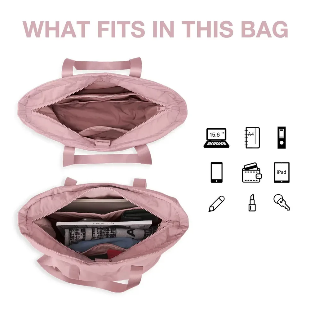 sac fourre-tout de voyage pour femmes, fourre-tout de voyage pour ordinateur portable universitaire, sac à couches, sac à bandoulière pour tapis de yoga, boucle pour le sport, le travail universitaire