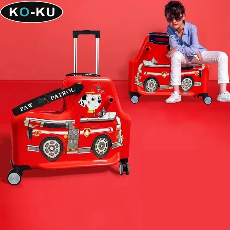ko-ku 20 en effet enfants déterminer bagages peut s'asseoir et monter garçons bébé 24 pouces trolley cas enfants fille siège logie valise