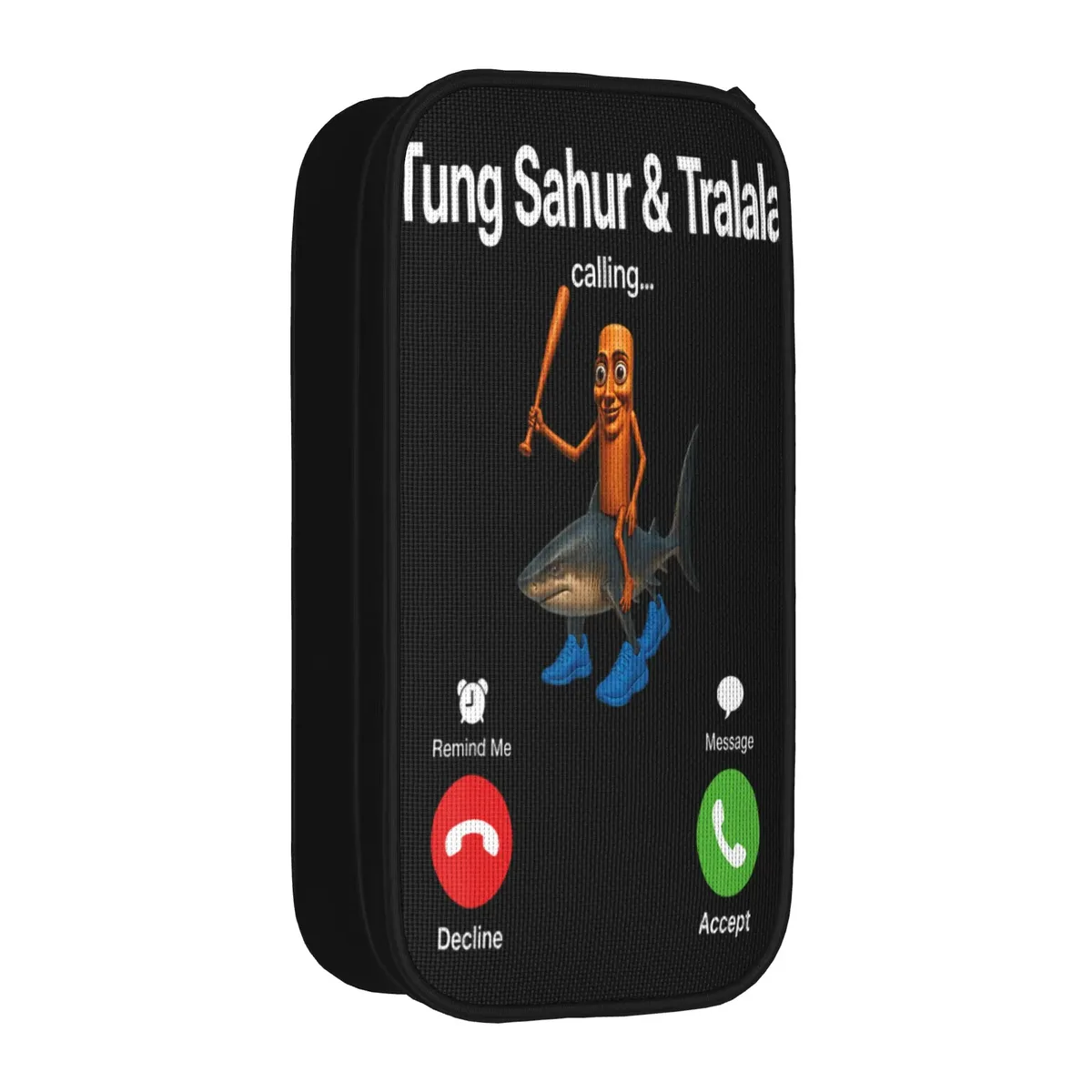 tung sahur neegy meme doorbell john pork halloween trousse à crayons esthétique pour garçons et filles, personnalisable diy pour l'école