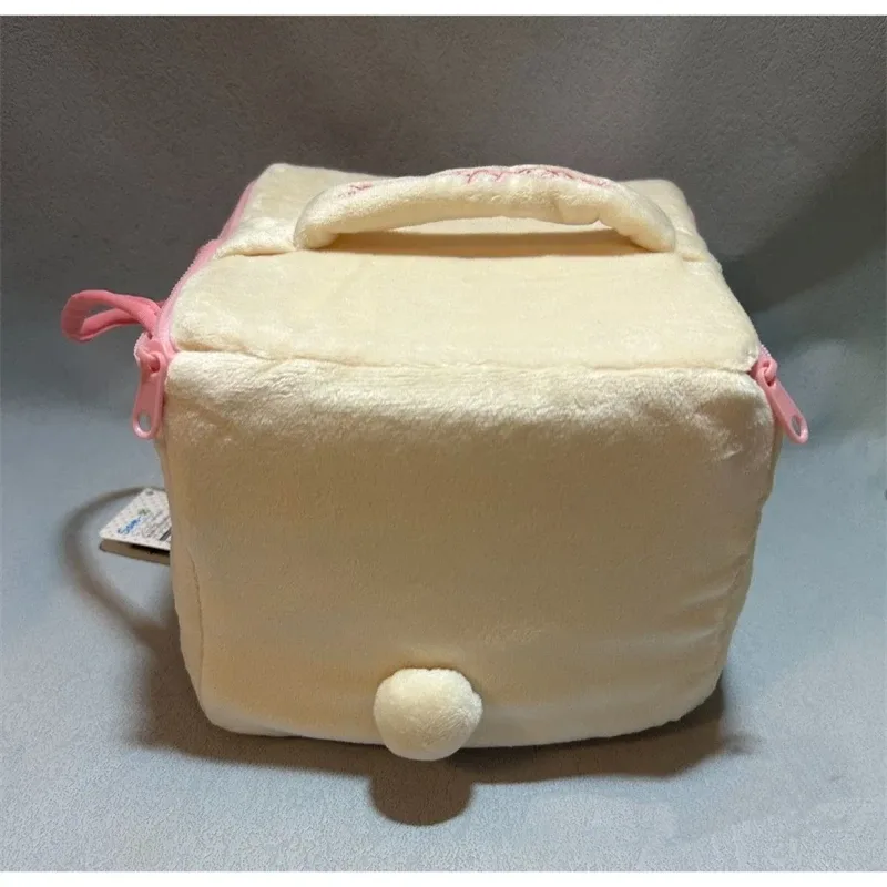 adorable dessin animé rilakkuma sœur tête d'ours en peluche carré 3d trousse de maquillage organisateur de toilette portable