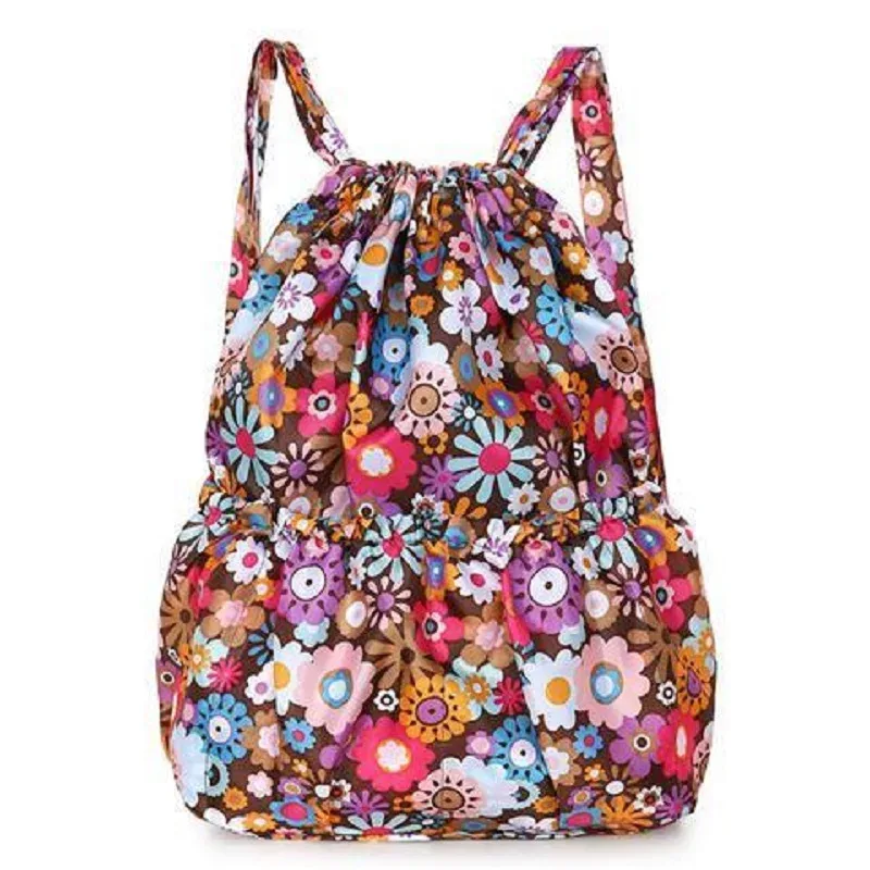 sac à dos en nylon de grande capacité pour femme, poche groupée, sac de sport de plein air, maman