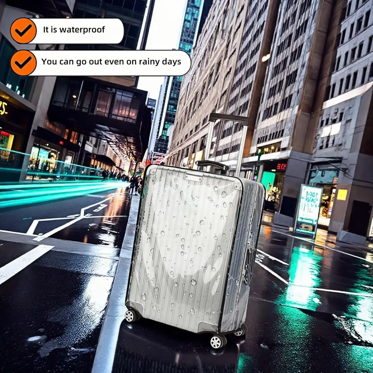 protecteur de bagages housse de valise transparent pvc housse de valise protecteurs housse de bagage étanche pour valise à roulettes