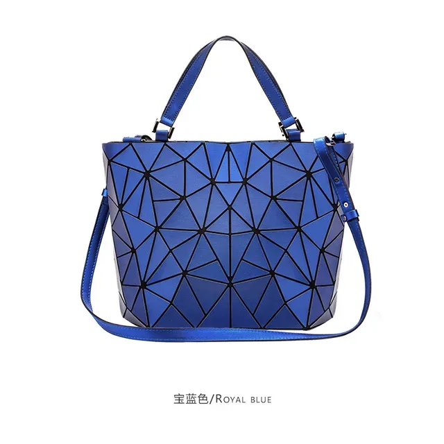 sacs à paillettes lumineux géométriques pour femmes 2024, sacs à bandoulière matelassés, sacs à main pliables laser unis pour femmes, bolsa feminina