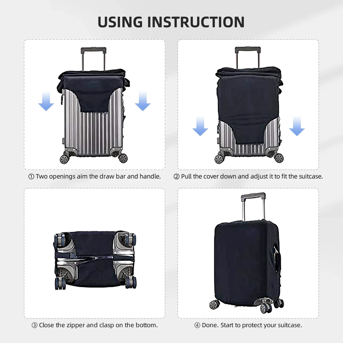 housse de protection pour bagages personnalisée, motif hamburger, nourriture mignonne et délicieuse, pour valises de 18 à 32 pouces