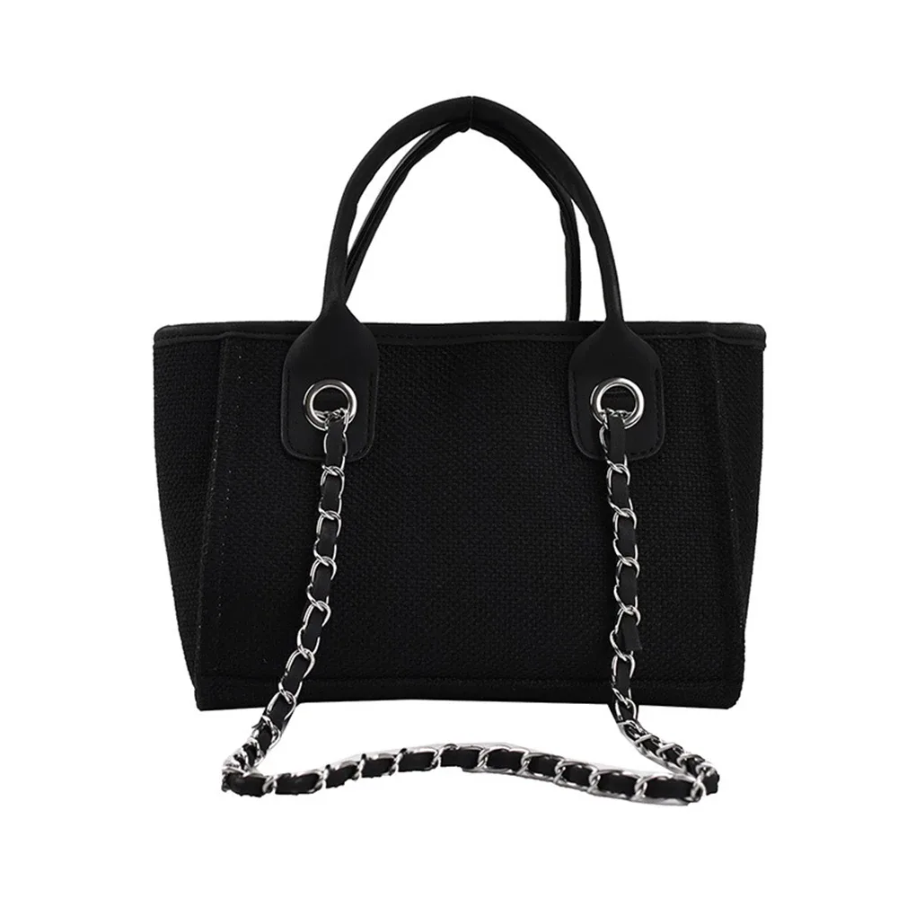 personnaliser monogramme sac fourre-tout grande maman mini toile sac à main sacs de voyage personnalisé chaîne sac à main rayure shopper épaule fourre-tout